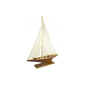 Modelskib J-Class Yacht - Red Hull, 65cm