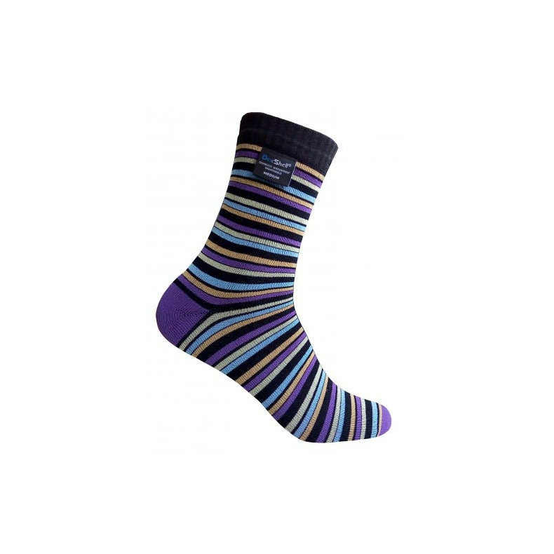 Dexshell Ultra Flex (47-49) Waterproof Ankle Sock, Stripe, X-Large