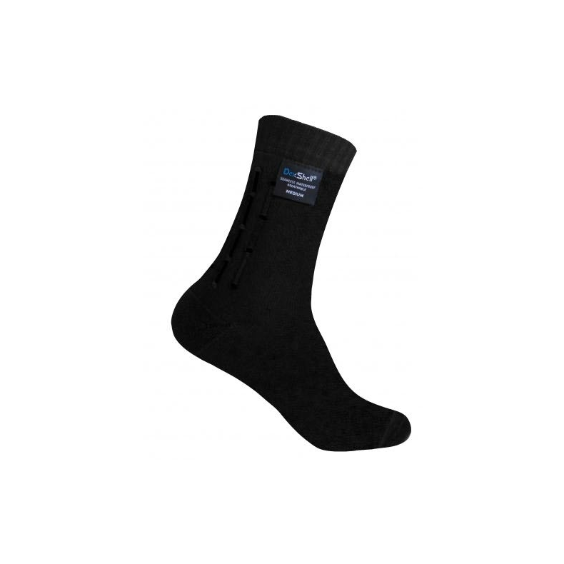 Dexshell Ultra Flex (43-46)waterproof Ankle Sock, Black, Large