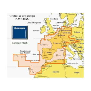 NAVIONICS NAV+46XG - Central & Vest Europa - COMPACT FLASH KORT