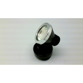 LED Kjelampe Sort m. Crom krans