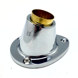 Flagfod Forkromet Messing 25