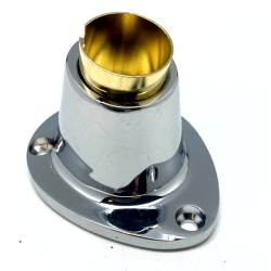 Flagfod Forkromet Messing 25