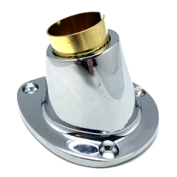 Flagfod Forkromet Messing 25