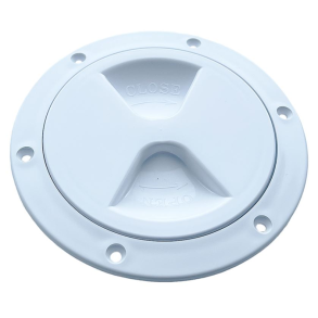 Hvid inspektionsluge 5'' - plast/polypropylen