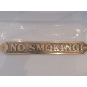 MESSINGSKILT  NO SMOKING SEAWORLD