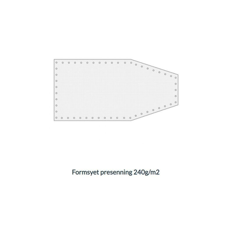 Formsyet presenning 240g/m2 5 x 7m