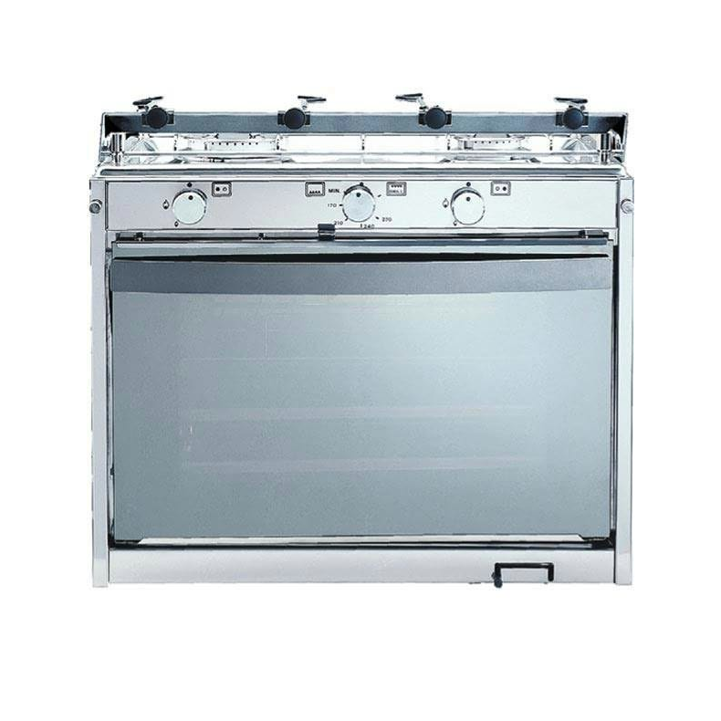 Gaskomfur Techimpex Mariner 2 M/ 2 Blus/Tnding/Grill - 48cm
