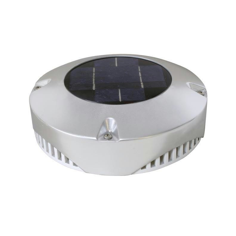Solcelle Ventilation Rustfrit Stl 24 Timer 20cm M/Batteri