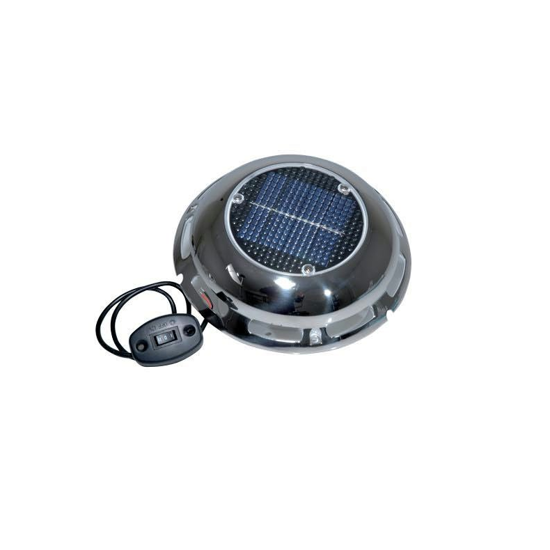 Solcelle Ventilator Rf M/Kontrol Panel Og U/Batteri