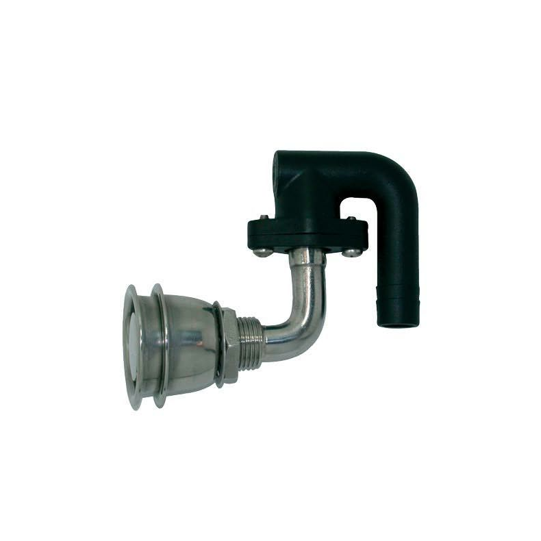 Tankudluftning Rustfrit Stl 90 Grader 16mm