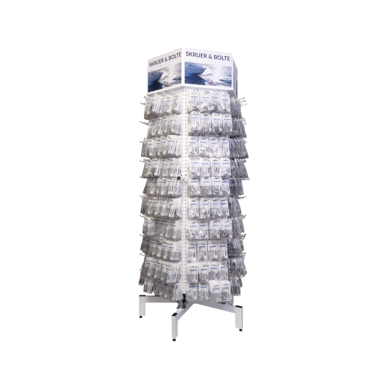 Skruestativ med A4 skruer, bolte, rigdele osv.(1440 poser)