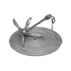 Ankerst, komplet med 30 meter tov og paraplyanker