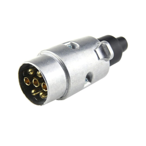 Kraftig zink trailer stik han 7-pol 12v