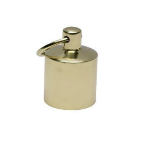 Gelnder endebeslag messing med ring 36mm