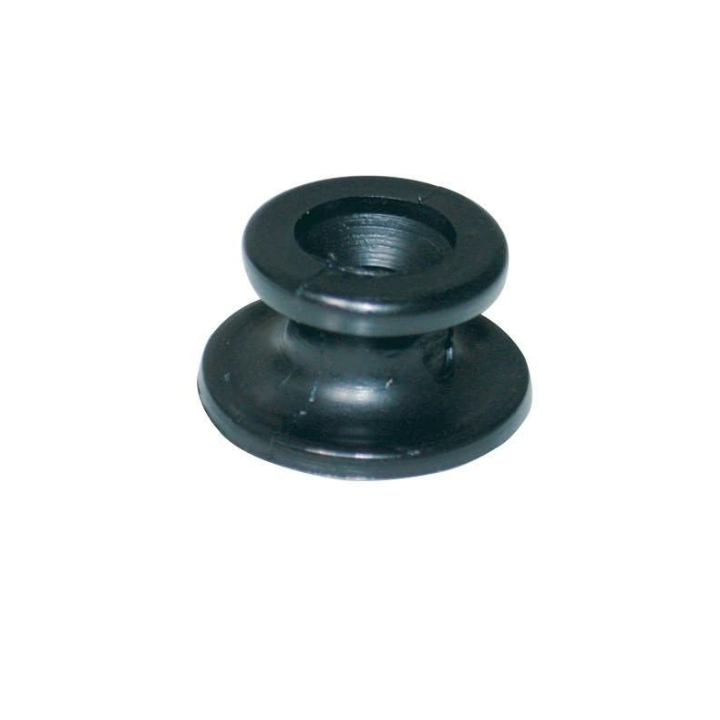Sort pvc knap for gummistrop