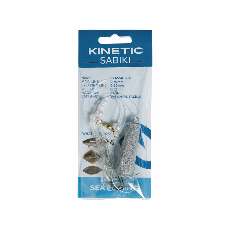 Kinetic Sabiki fladfiskeforfang Kinetic Fladfisk 90g