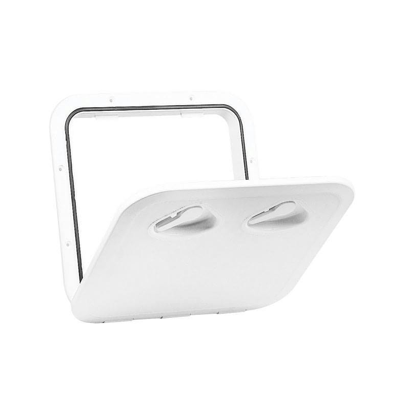 Topline luge hvid Nuova rade topline luge hvid 370x375mm - hul m�l 295x295mm