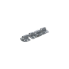 Skudrigel forkromet messing 90x30mm