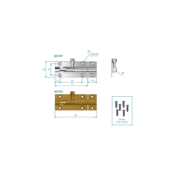 Roca skudrigel krom messing