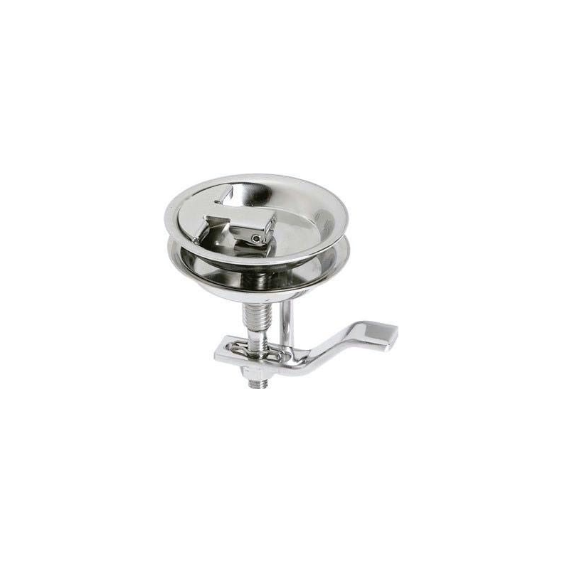 Drkbeslag med stop og ls Drkbeslag fjederbelastet med stop & ls 90mm RF stl