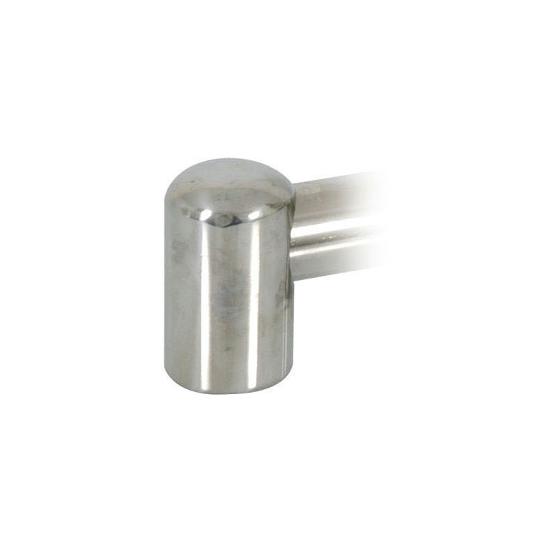 Endestykke til gelnder Gelnderholder endestyk RF stl 25mm-lukket