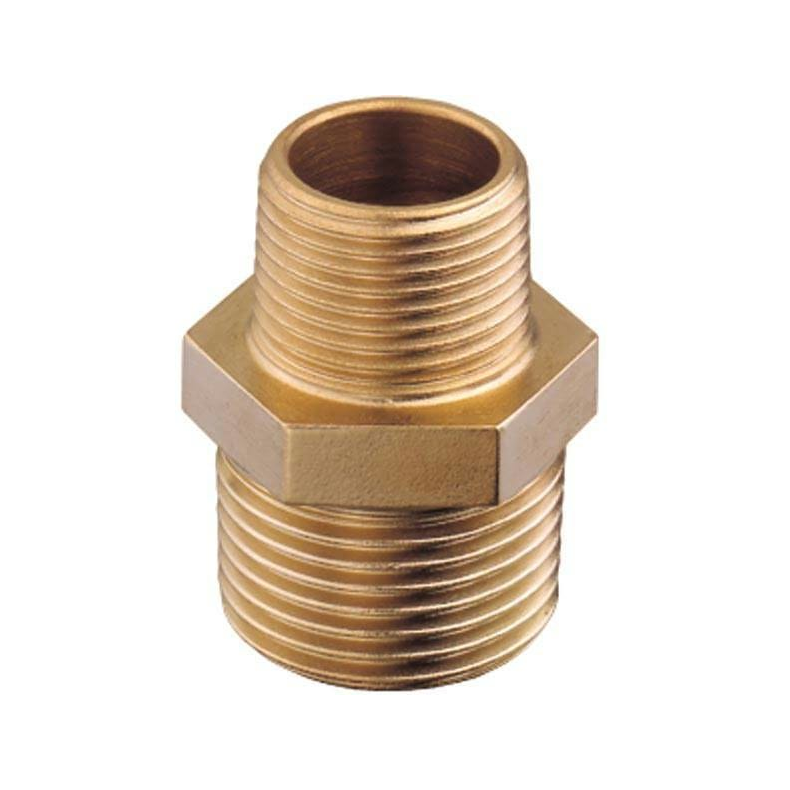 Brystnippel Udv./udv. gevind Guidi Brystnippel u/u gev  1/2- 3/8"