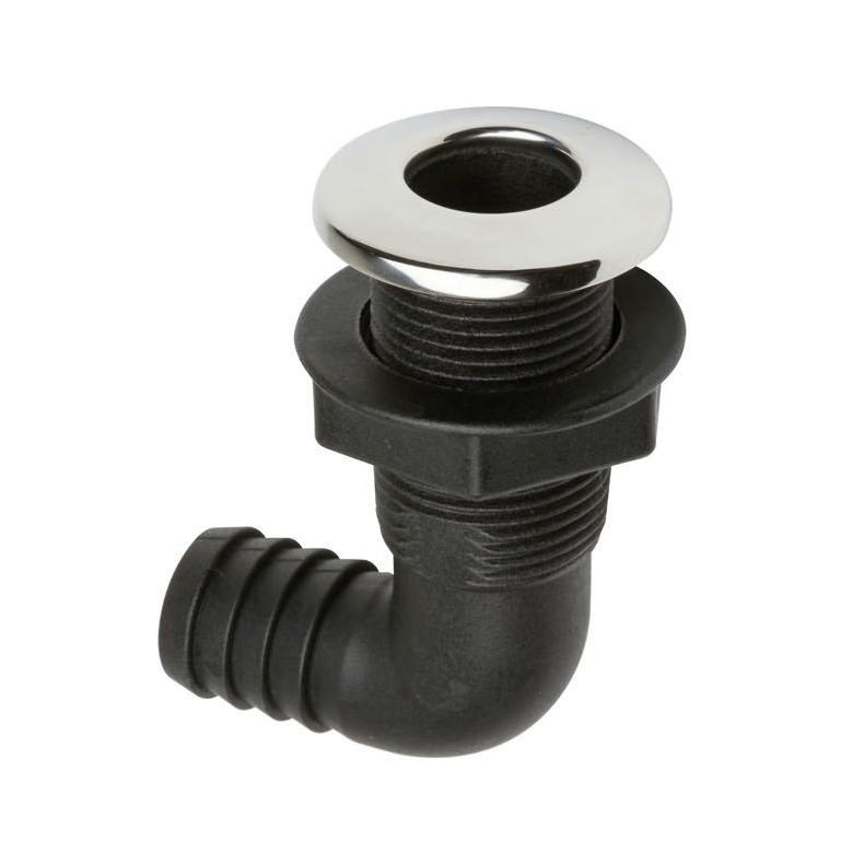 GENNEMFRING M/RUSTFRI HTTE 90GR Gennemfring med RF htte 90gr, 1" 25mm
