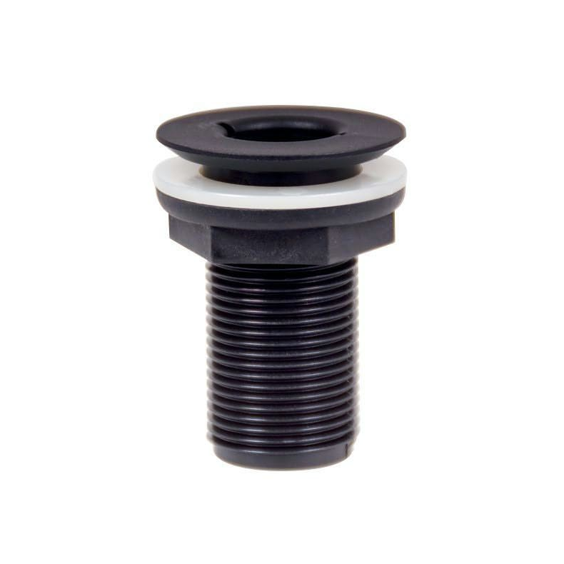 Trudesign U/Gennemfring Sort Trudesign Skroggennemfring undersnket sort komposit 1/2"