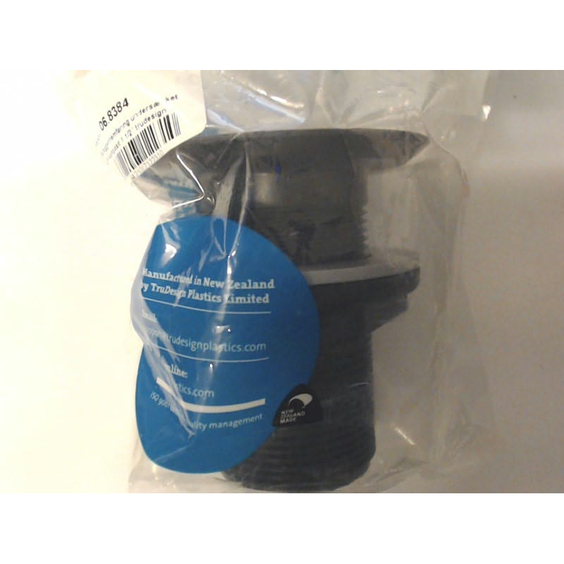 Trudesign U/Gennemfring Sort Trudesign Skroggennemfring undersnket sort komposit 1 1/2"