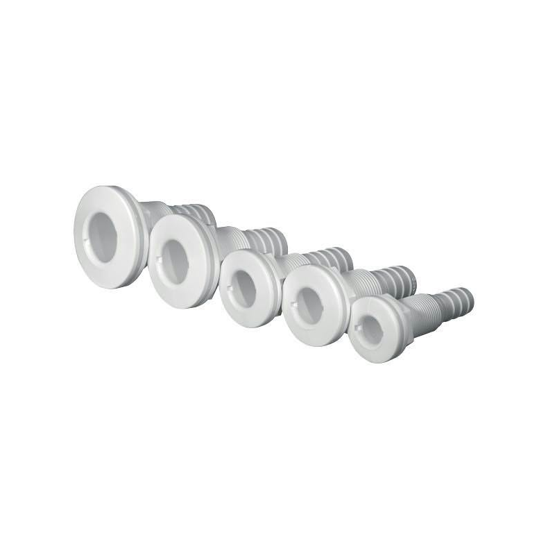 Trudesign gennemfring med slangestuds Trudesign Gennemfring komposit hvid 1/2" -13mm