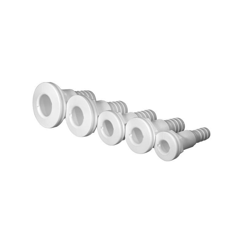 Trudesign gennemfring med slangestuds Trudesign Gennemfring komposit hvid 2" 50mm