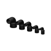 Trudesign 90 slangestuds 38mm sort 1 1/2