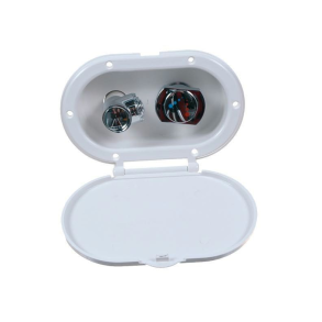 Mixer hane med brus hvid indbygning