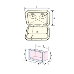 Nuova rade hvid gas beholder til 3 kg gasflasker 370x390mm