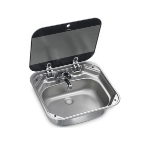 Dometic SNG 4237 Firkantet vask med glaslg 42cm x 37cm