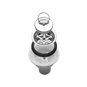 Dometic vandls med lige aflb, 25mm