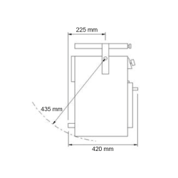 Pacific 4500 gaskomfur med ovn, 2 blus og EL-tnding