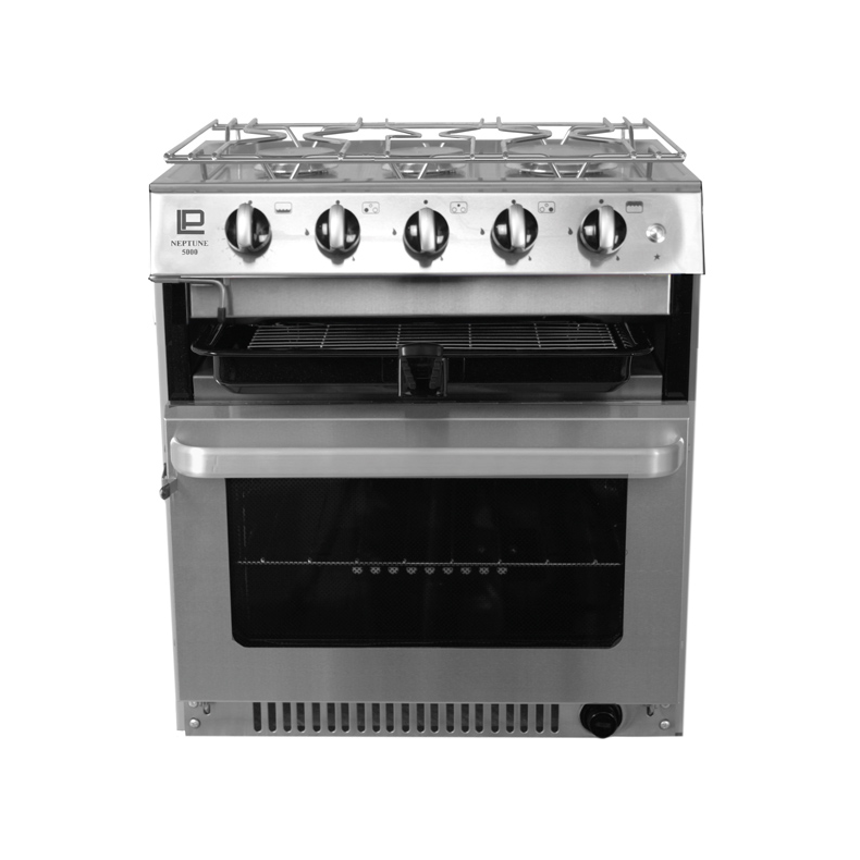 Neptune 5000  gaskomfur m/ovn,  3 blus, grill og grydeholder