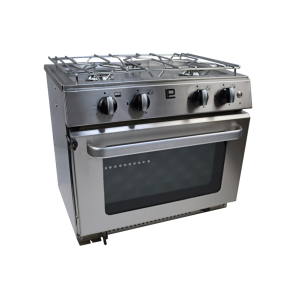 Pacific 5000 gaskomfur med ovn, 3 blus og grydeholder