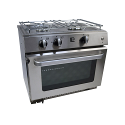 Pacific 5000 gaskomfur med ovn, 2 blus og grydeholder