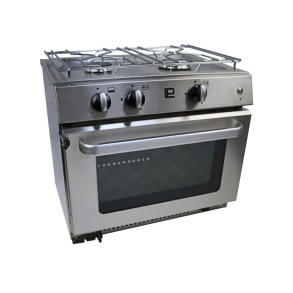 Pacific 5000 gaskomfur med ovn, 2 blus og grydeholder