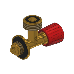Lukkeventil til bl gasflaske regulator tysk reg. G12