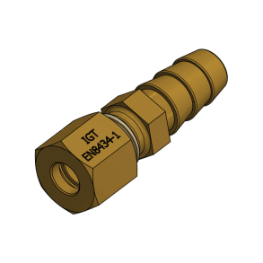 8mm Union med 10mm studs for overgang mellem kobberrr og