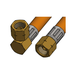 Gasslange 80cm med 1/4