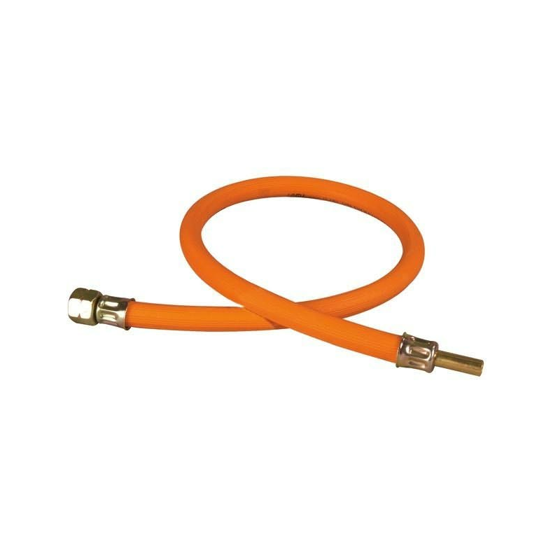 GASSLANGE 1/4" MED  8MM STUDS Gasslange 1,2m 1/4" omlber til 8mm studs blister
