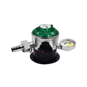 Gas regulator Jumpo click on med manometer & slangestuds 10