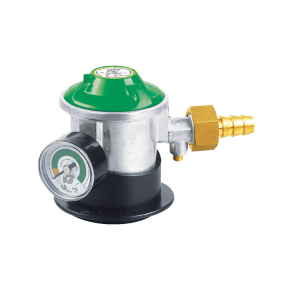 Gas regulator Jumpo click on med manometer & slangestuds 10
