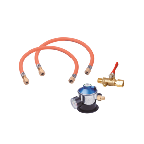 Gas regulatorst til lkagetest, 2 slanger og 1 stop hane