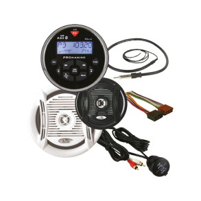 Ltc pro 1110bt rund marineradio st sort/chrom